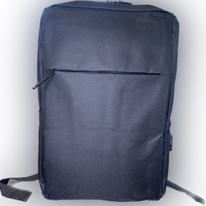 Black Business Backpack with Laptop Sleeve and USB Port